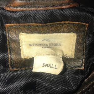 Men’s Etiqueta Negra Brown Leather Jacket